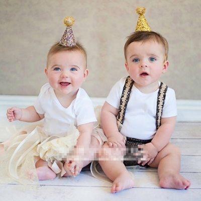 Mũ sinh nhật ánh kim mini